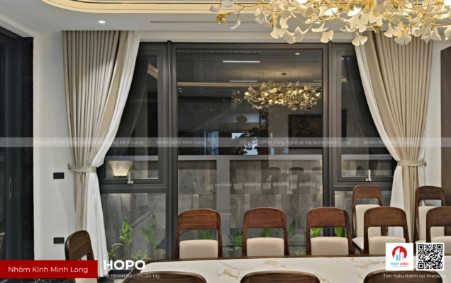 Công trình cửa nhôm HOPO do Nhôm kính Minh Long thi công