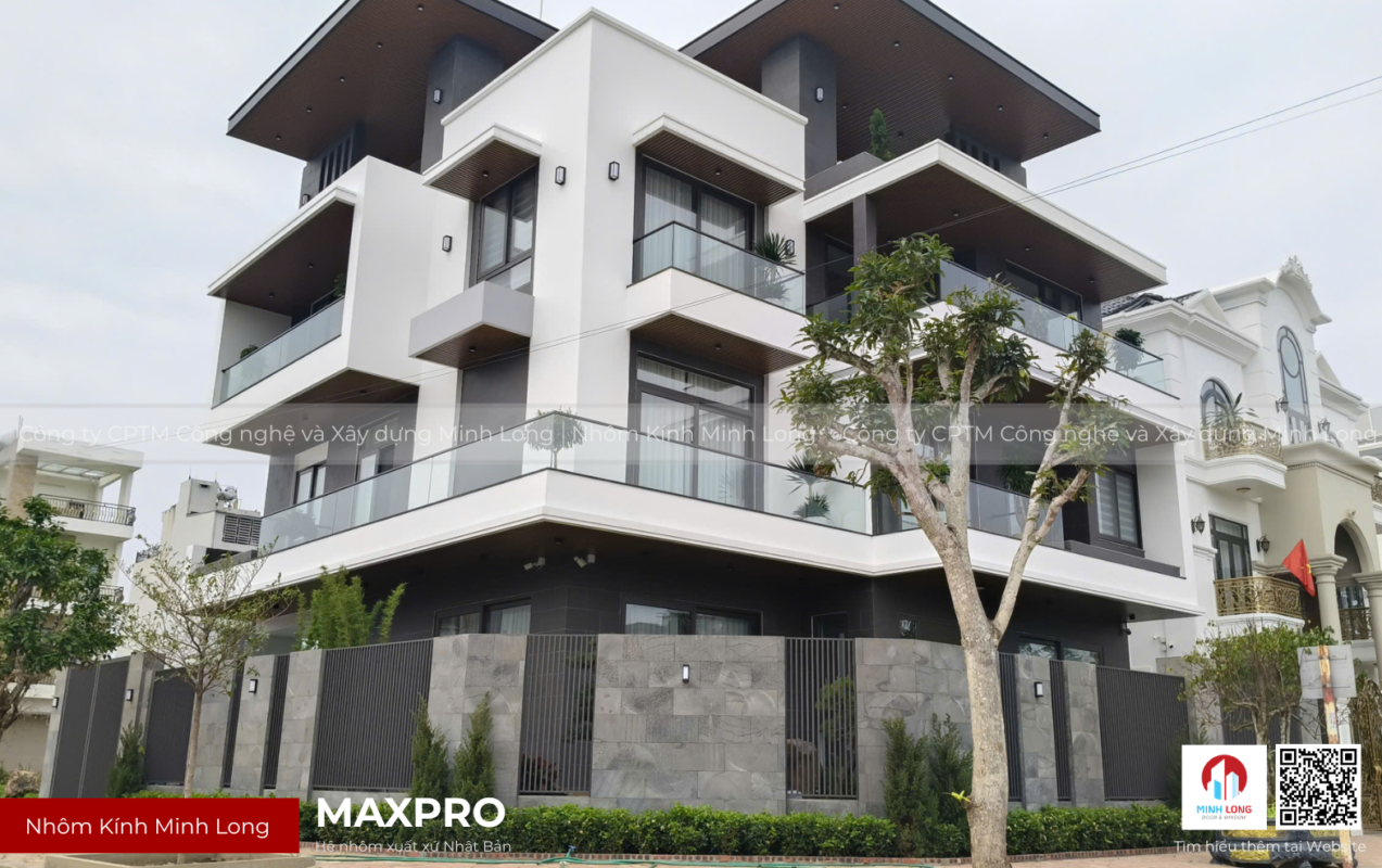 Cửa nhôm MAXPRO – Công trình biệt thự hiện đại tại Bắc Ninh